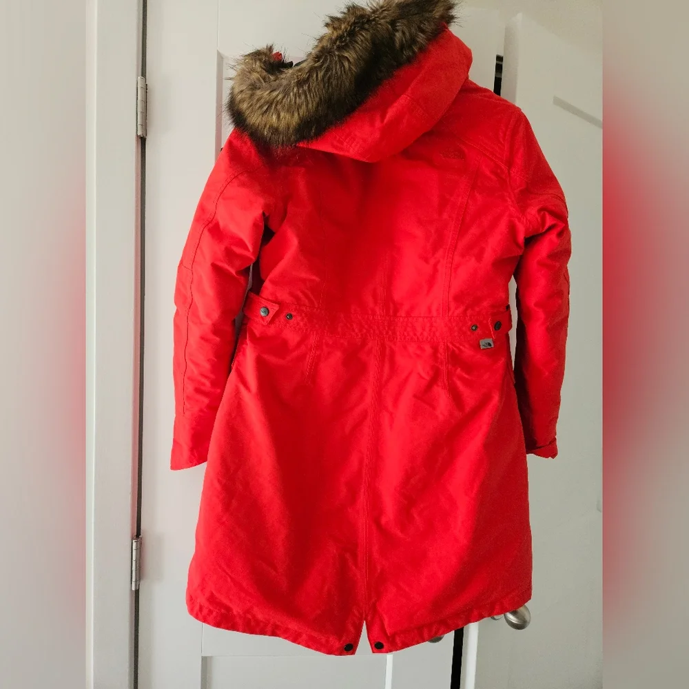 The North Face Goose Down Faux Fur Hooded Long Parka Jacket - Picture 7 of 13